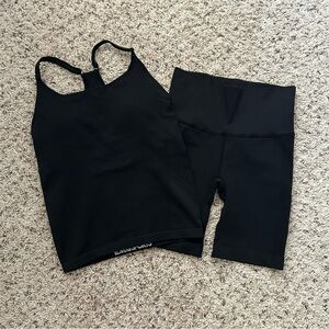 Women’s Love & Sports Black Matching Set XS